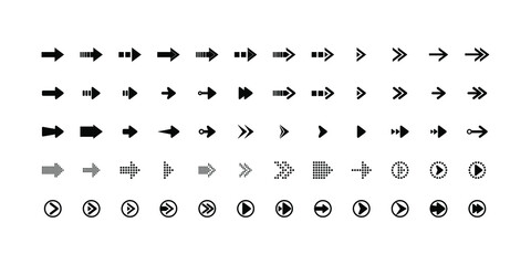Set of arrows sign design illustration vector eps format , suitable for your design needs, logo, illustration, animation, etc.
