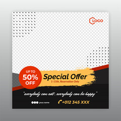 social media post template