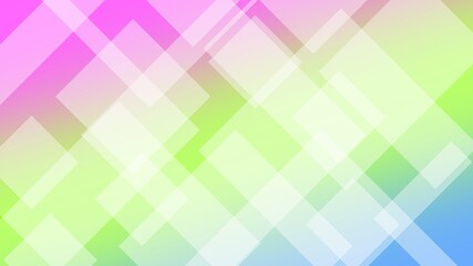 Abstract Pattern Background, Complex Messy White Shapes, Pink Green Blue Gardient Background, 3D Illustration