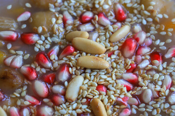 Traditional delicious Turkish dessert; Ashura (Asure)