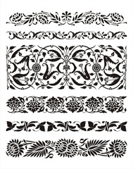 traditional paisley floral design , textile , Rajasthan, royal India	