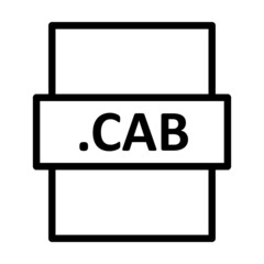 .CAB Linear Vector Icon Design