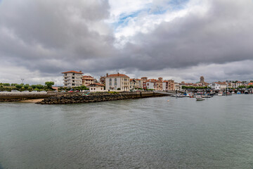 Fototapeta na wymiar Saint-Jean-de-Luz Harbour, Pyrénées-Atlantiques, Basque Country, France