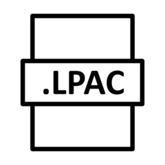 Fototapeta premium .LPAC Linear Vector Icon Design