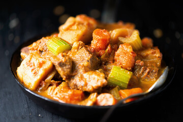 rustic beef lamb stew comfort food