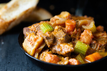 rustic beef lamb stew comfort food