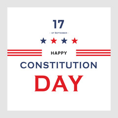 American constitution day national day of america for banner, social media, greeting, poster