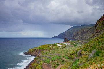 Costa norte de isla La Palma. 