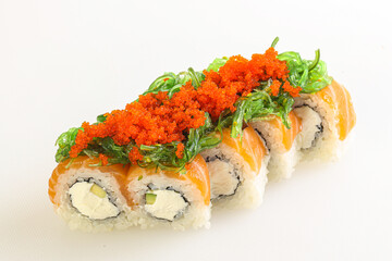 Japanese tradtional roll with salmon