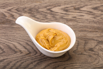 Peanut butter in the bowl