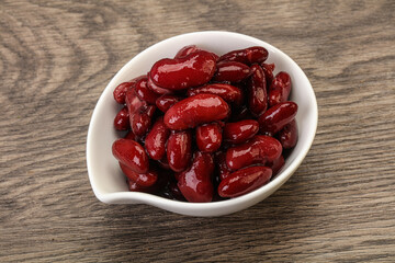 Canned red Kidney in the bowl