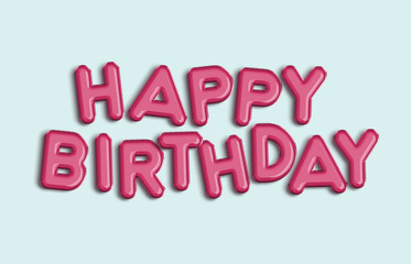 Happy Birthday Luftballon Buchstaben