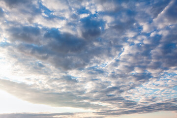 Altocumulus chaotic sky
