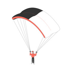 Isometric Parachute Jump Composition