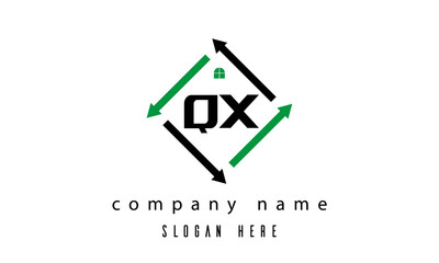 QX creative real estate letter logo