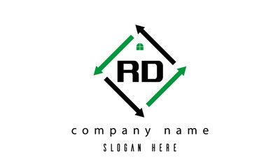 RD creative real estate letter logo