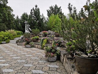 Obraz premium der chinesische Garten in Weißensee
