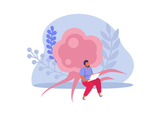 Lung Bacteria Flat Composition