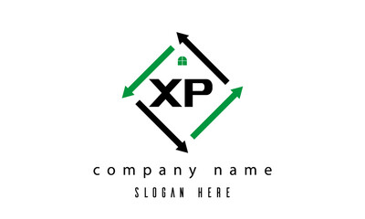 XP creative real estate letter logo