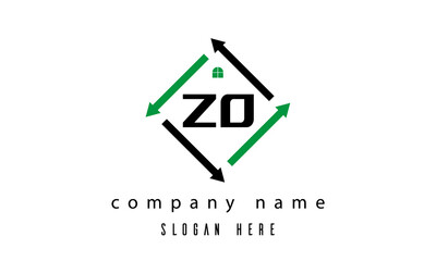 ZO creative real estate letter logo