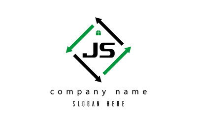 JS creative real estate letter logo