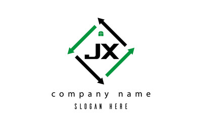 JX creative real estate letter logo