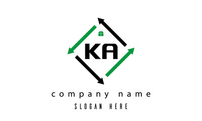 KA creative real estate letter logo