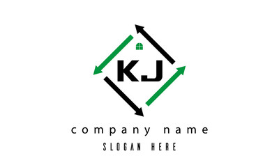 KJ creative real estate letter logo