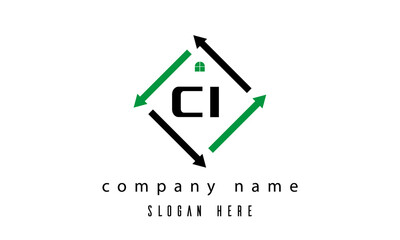 CI creative real estate latter logo