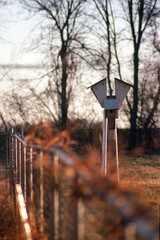 birdhouse in autumn