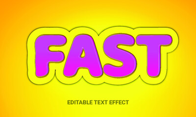 3D editable text effect design