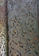 Heddal Stave Church (Heddal stavkirke) - wooden church inside, Norway