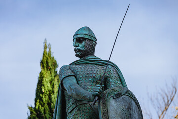 Statue of D. Afonso Henriques, the first King of Portugal