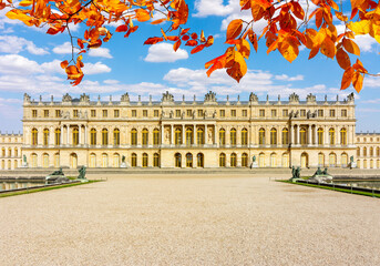 Versailles palace in autumn, Paris suburbs, France