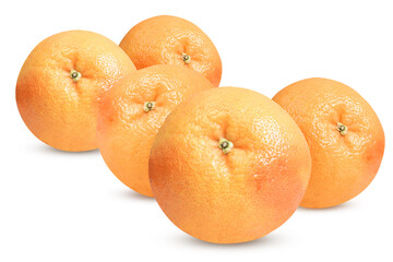 Grapefruit on an isolated white background