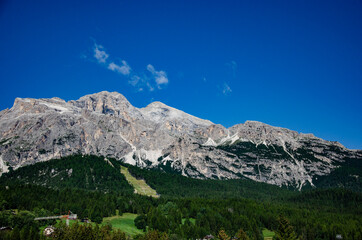 snow covered mountains