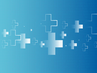 2D illustration medical structure background