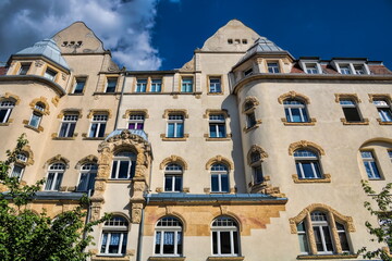 löbau, deutschland - historisches haus in der altstadt