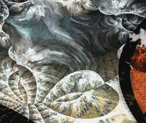 Swirl Abstract with Poem