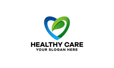 Healthy Care Gradient Logo Template