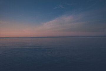 sunset over the sea