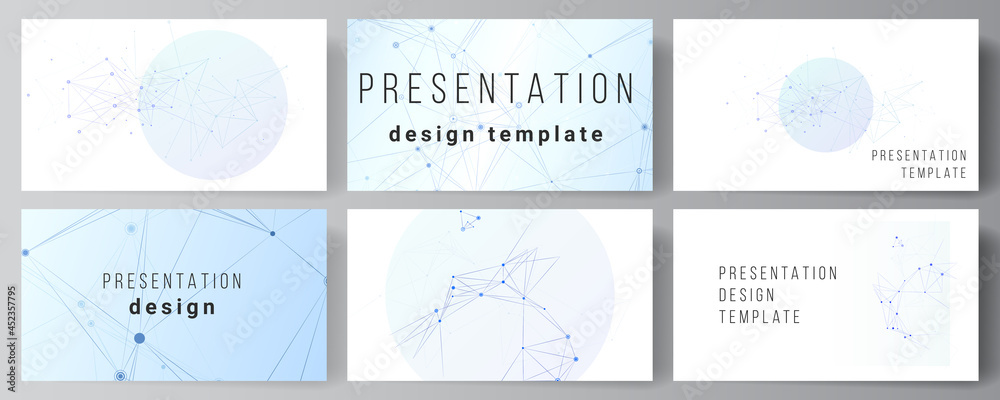 Wall mural vector layout of presentation slides design business templates, multipurpose template for presentati