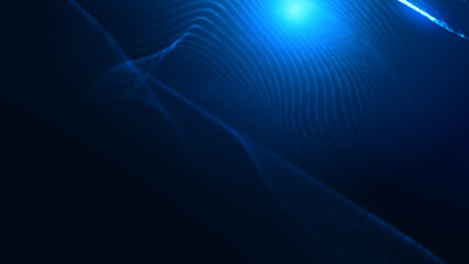 Abstract dot white blue wave gradient texture technology background.
