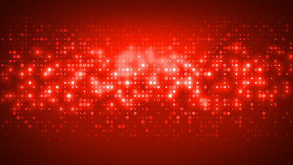 Abstract dot red pattern gradient texture technology background.