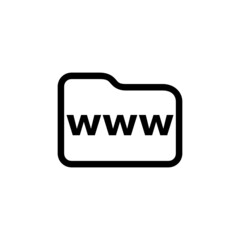 Website icon isolated on white background