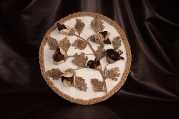 sticks on black background