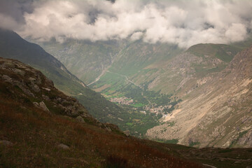 Naklejka premium L'écot, col des Evettes, haute Maurienne, parc national de la Vanoise