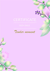 pink background with flowers