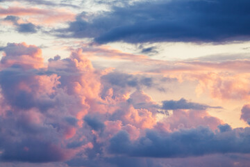 Fototapeta premium sunset over the clouds