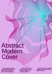 Artistic covers design. Creative background from abstract lines